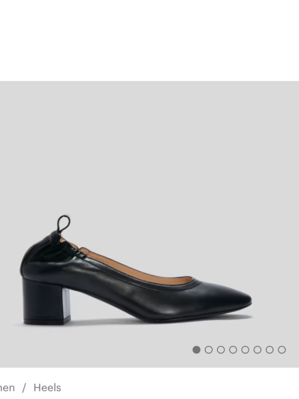 Everlane The Italian Lather Day Heel Size  9 M Black Round Toe Pump